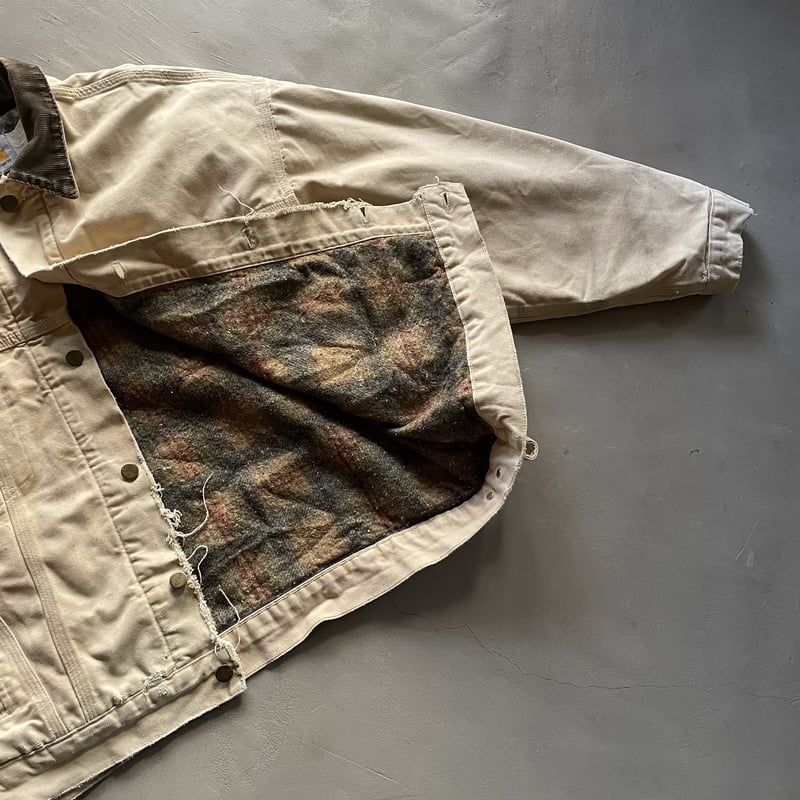 80s~ Carhartt tracker type duck jacket ''damage 80s~ Carhartt tracker type duck jacket ''damage
