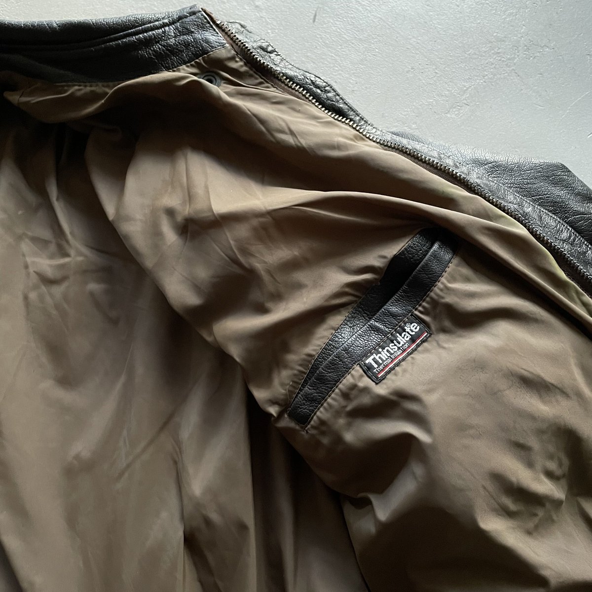 80s L.L.Bean A-2 type leather jacket ''Thinsula 80s L.L.Bean A-2 type leather jacket ''Thinsula
