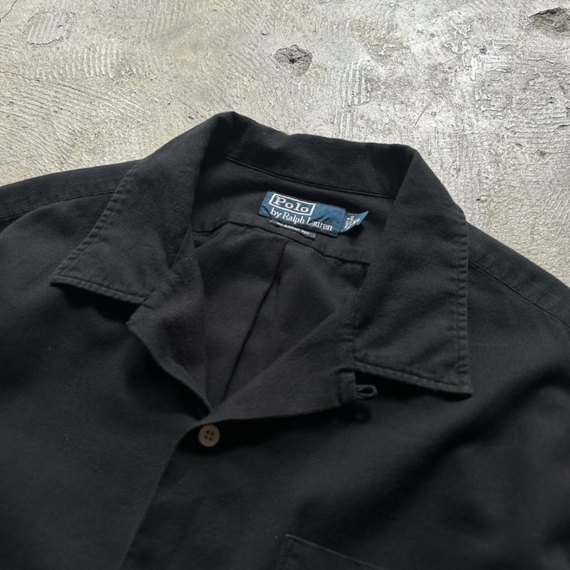 トップス Ralph Lauren open collar shirts ラルフローレン オープンカラーシャツ 開襟 ポルカドット シルク