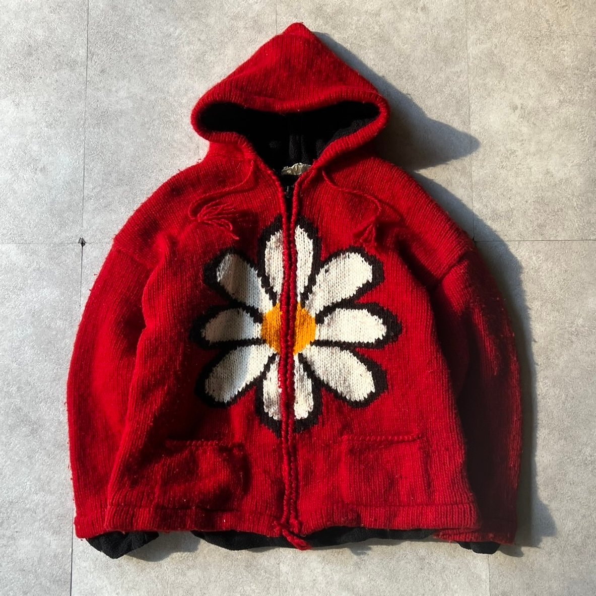 70s フラワー ニット ヒッピー vintage 古着 イタリア製 エクアドル 楽天市場】古着 80~90年代 PACHAMAMA 花柄 エクアドルニット