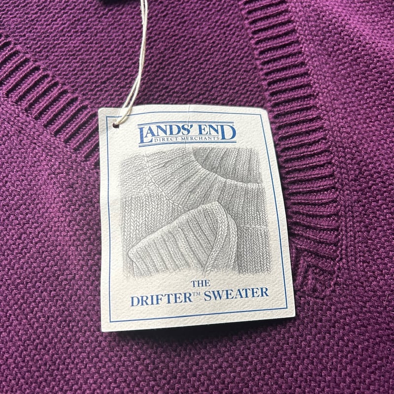 90's Land's end v-neck cotton drifter sweater | 90's Land's end v-neck cotton drifter sweater |