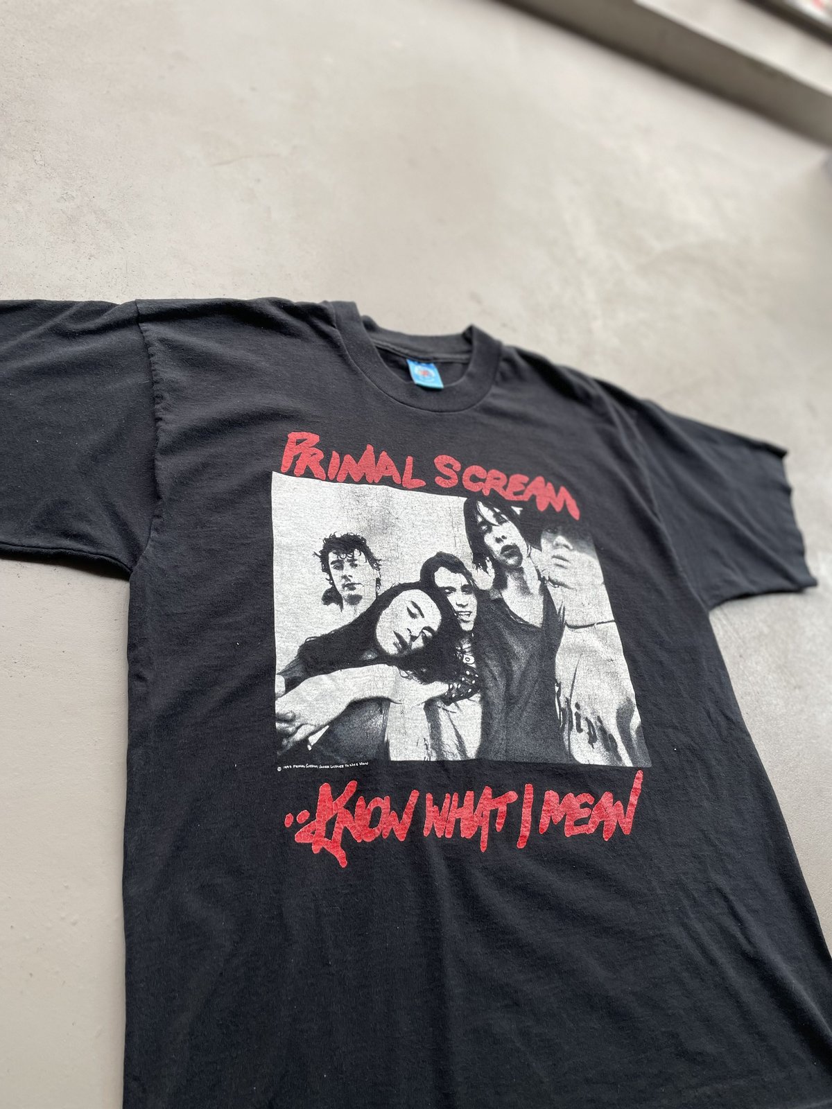 90s Primal scream “ Know what i mean”music tee