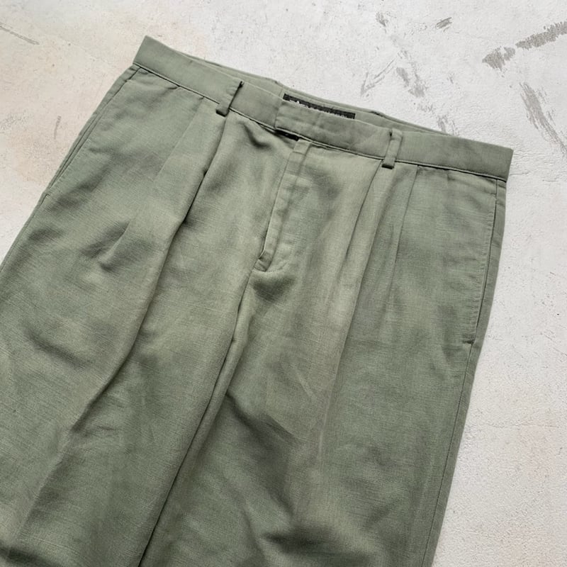 パンツ 90s STRUCTURE 2tuck linen pants fit=scale-down,w=1200