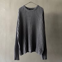90s Saxony cotton rib knit