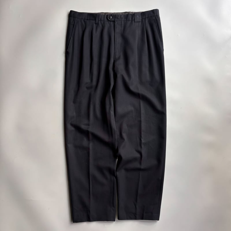 00's Burberry×El Corte Inglés 2tuck wool slacks