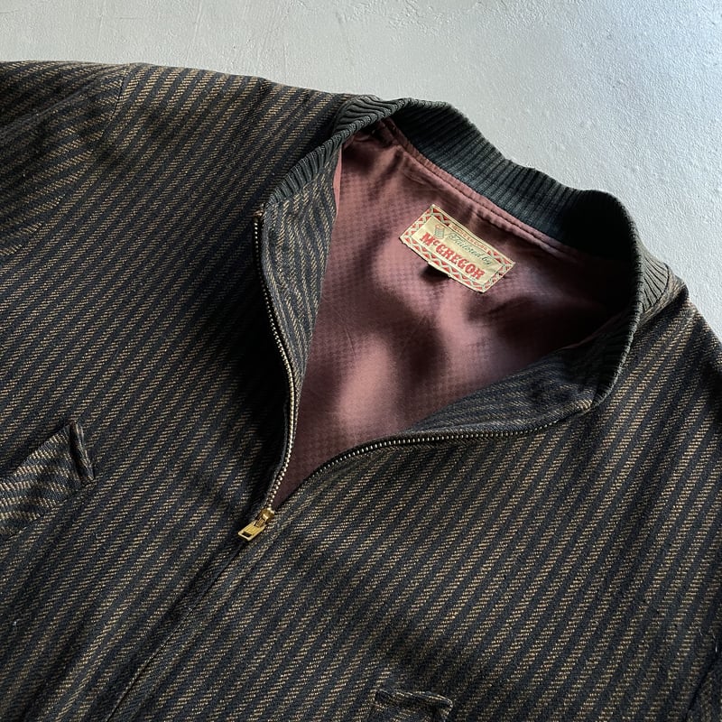 50s McGregor stripe pattern wool blouson | sui 50s McGregor stripe pattern wool blouson | sui