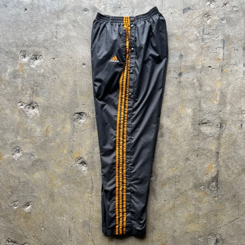 90s adidas nylon pants アディダス ナイロンパンツ ジップ 90s adidas アディダス ナイロントラックパンツ サイドジップ 鼠