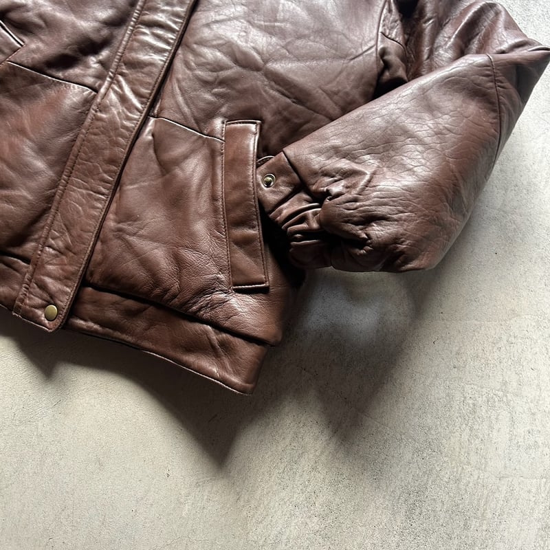 80s〜Eddie Bauer leather down jacket | sui & shara