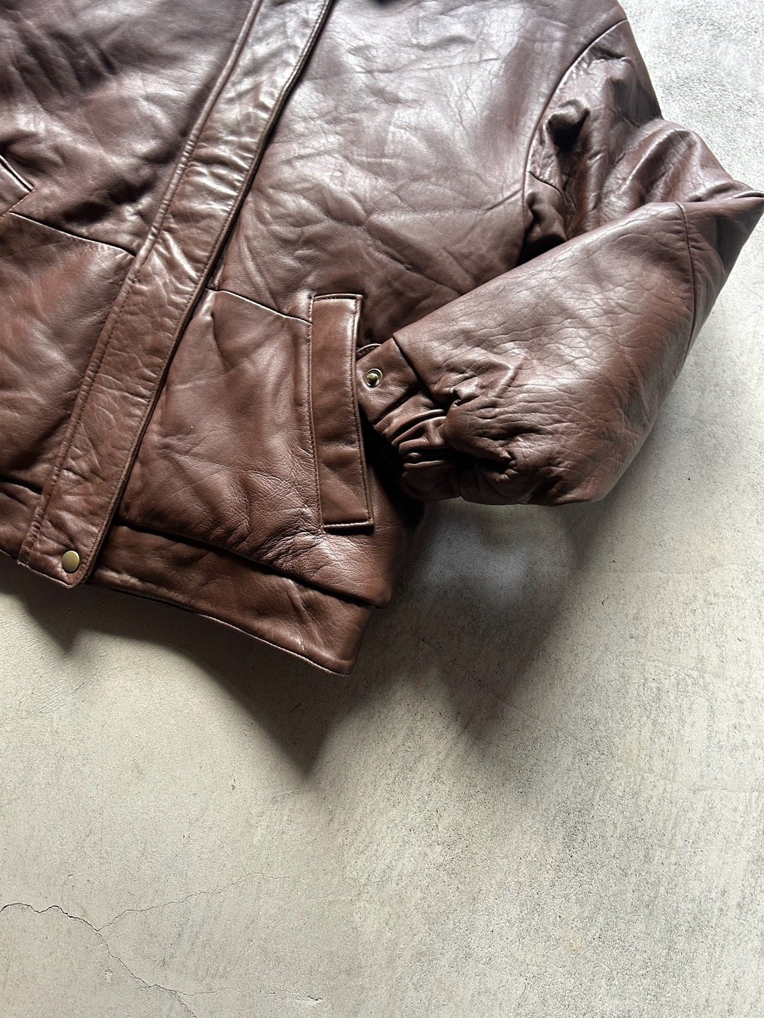 80s〜Eddie Bauer leather down jacket | sui & shara