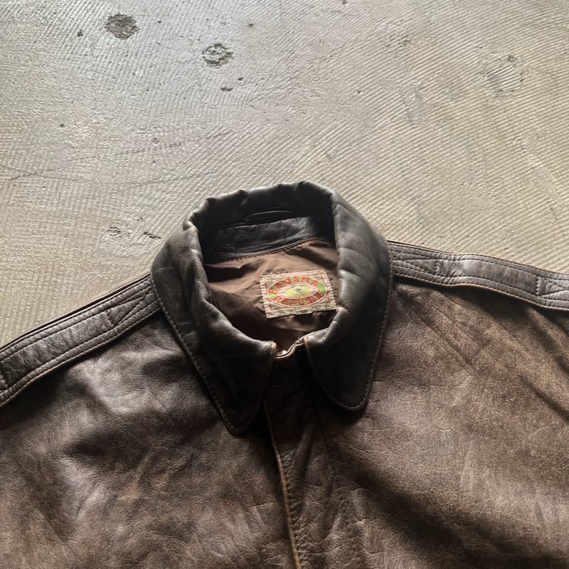 80s banana republic A-2 type flight jacket | su 80s banana republic A-2 type flight jacket | su