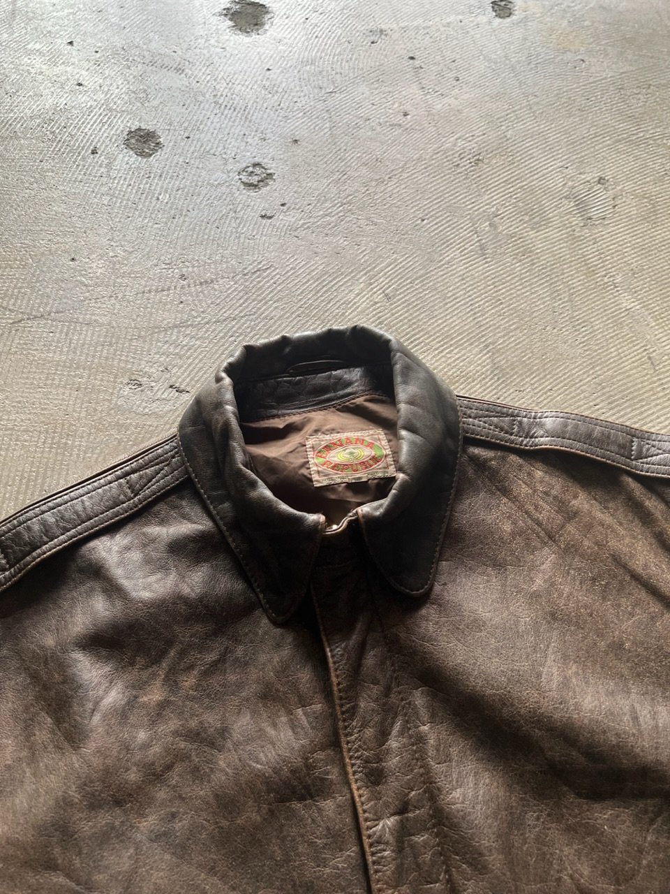 80s banana republic A-2 type flight jacket | su