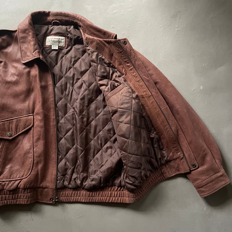 90s St John's Bay leather jacket Type A-2 | s 90s St John's Bay leather jacket Type A-2 | s