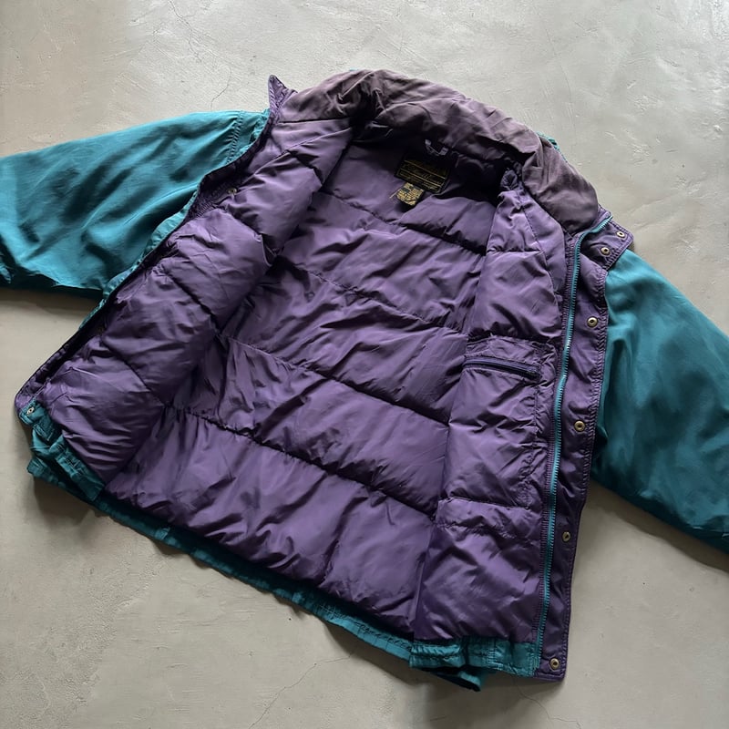 【80s】eddie bauer グースダウン GORE-TEX 古着 80s Eddie Bauer 名作 GORE-TEX ウエストベスト 2way