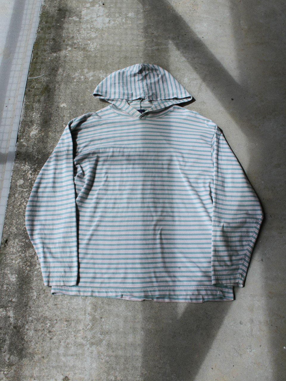 90s~ Gap border pattern hooded cut sew | sui &