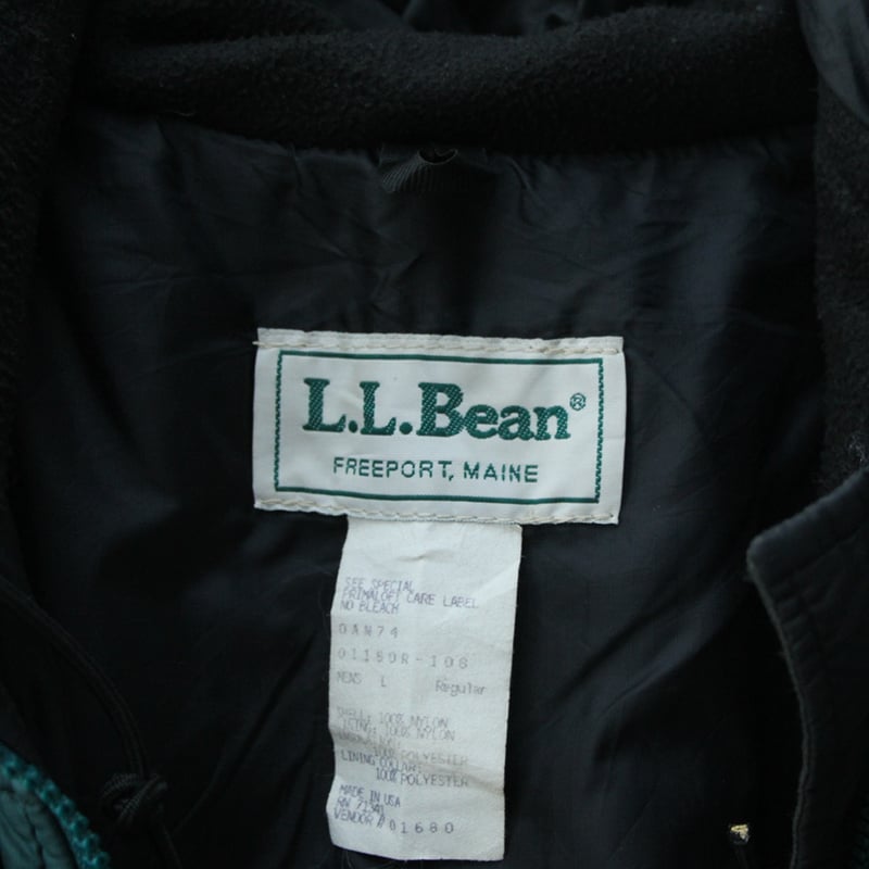 LL Bean プリマロフト ジャケット コーデュロイ襟 アメカジ　90s US 80s~ L.L.Bean all conditions primaloft jacket |