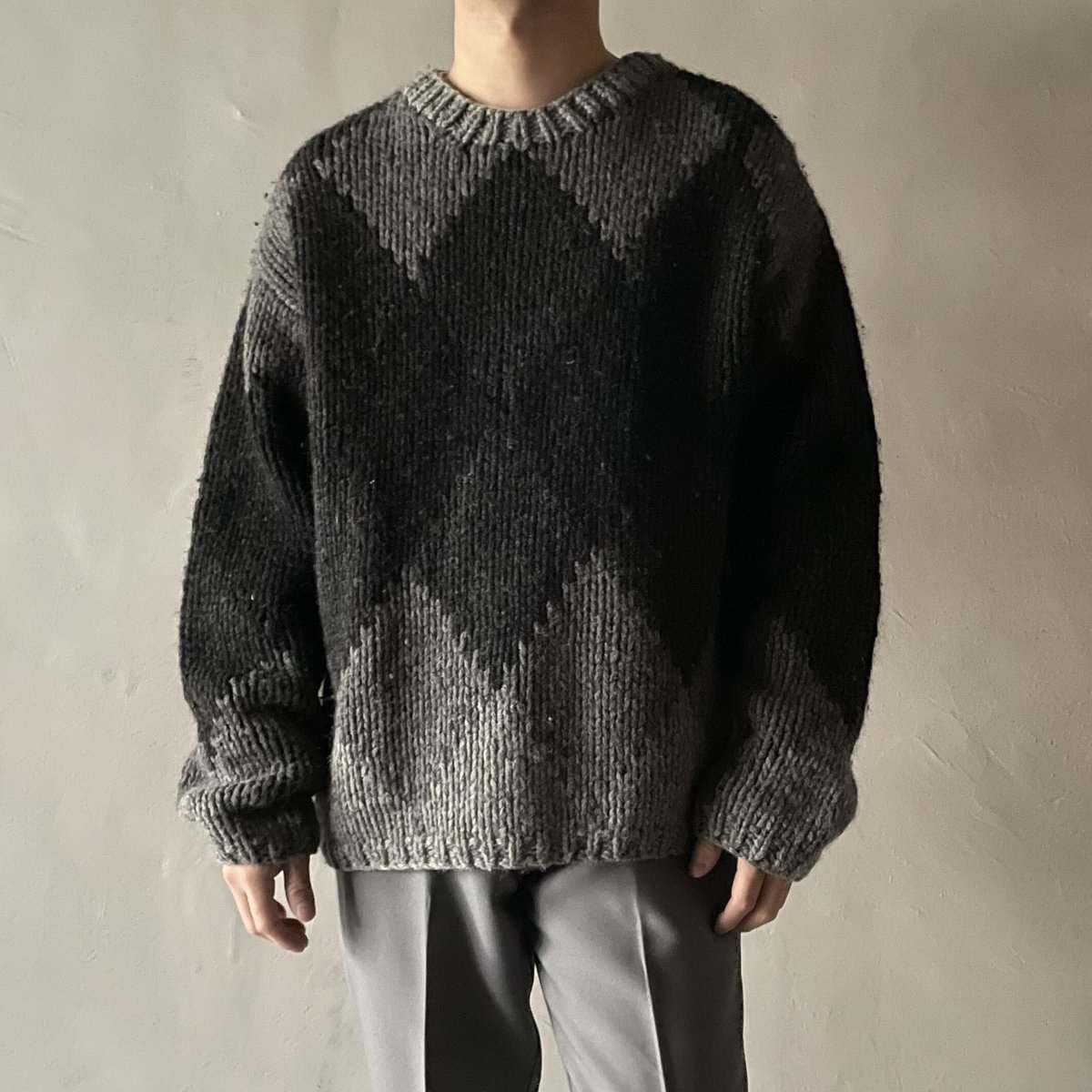 90s〜 J.crew argyle pattern wool sweater | sui & 90s〜 J.crew argyle pattern wool sweater | sui &