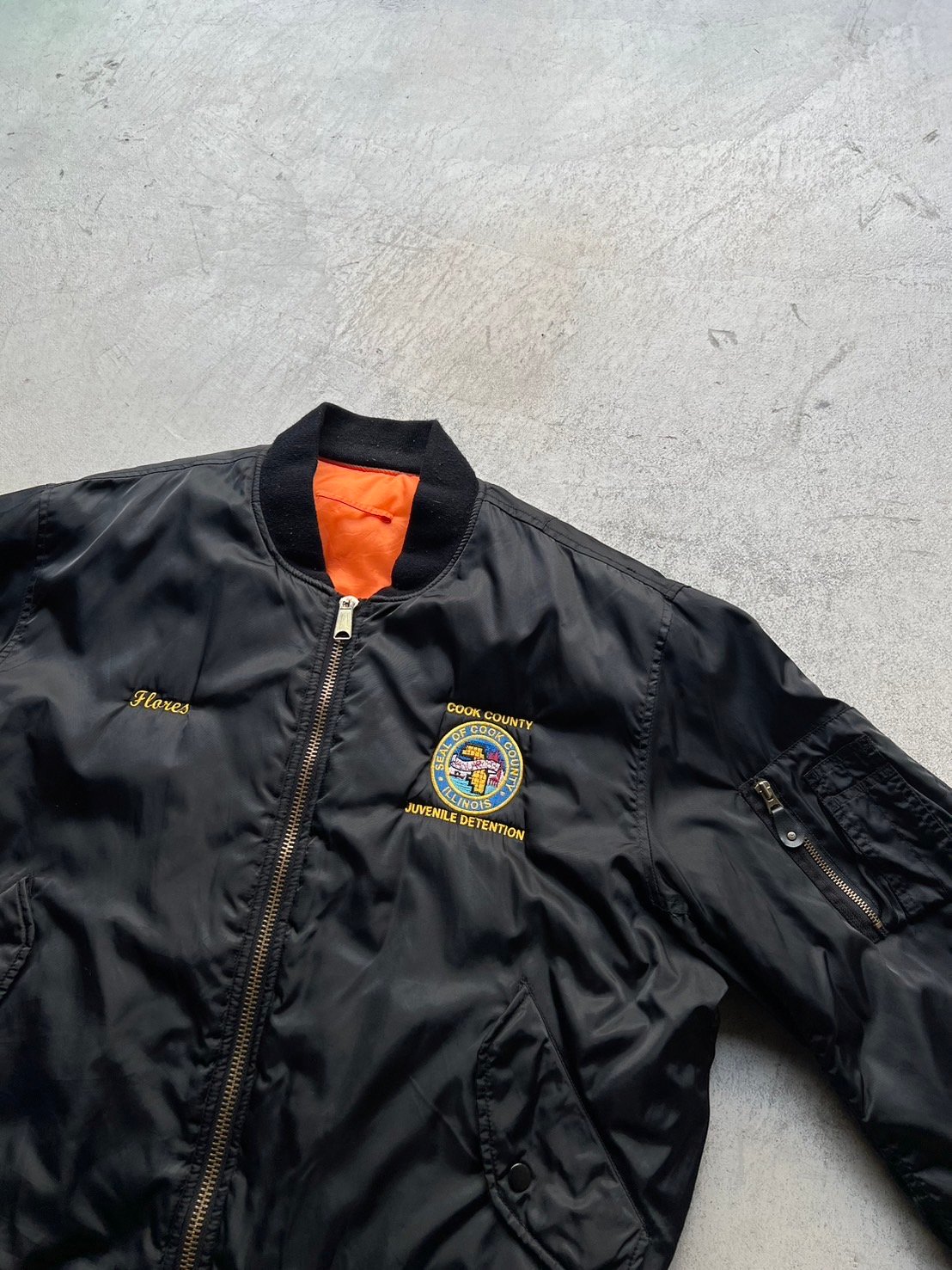 90s OMNI active force MA-1 type flight jacket | 90s OMNI active force MA-1 type flight jacket |