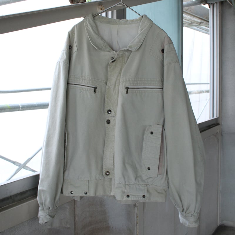90s Cotton design zip up jacket | sui & shara