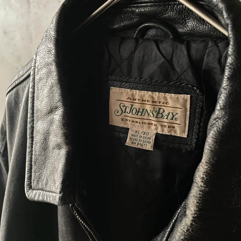ジャケット・アウター ST.JOHN'S BAY Leather Jacket 00's ST. JOHN'S BAY leather jacket ST. JOHN'S BAYのレザー