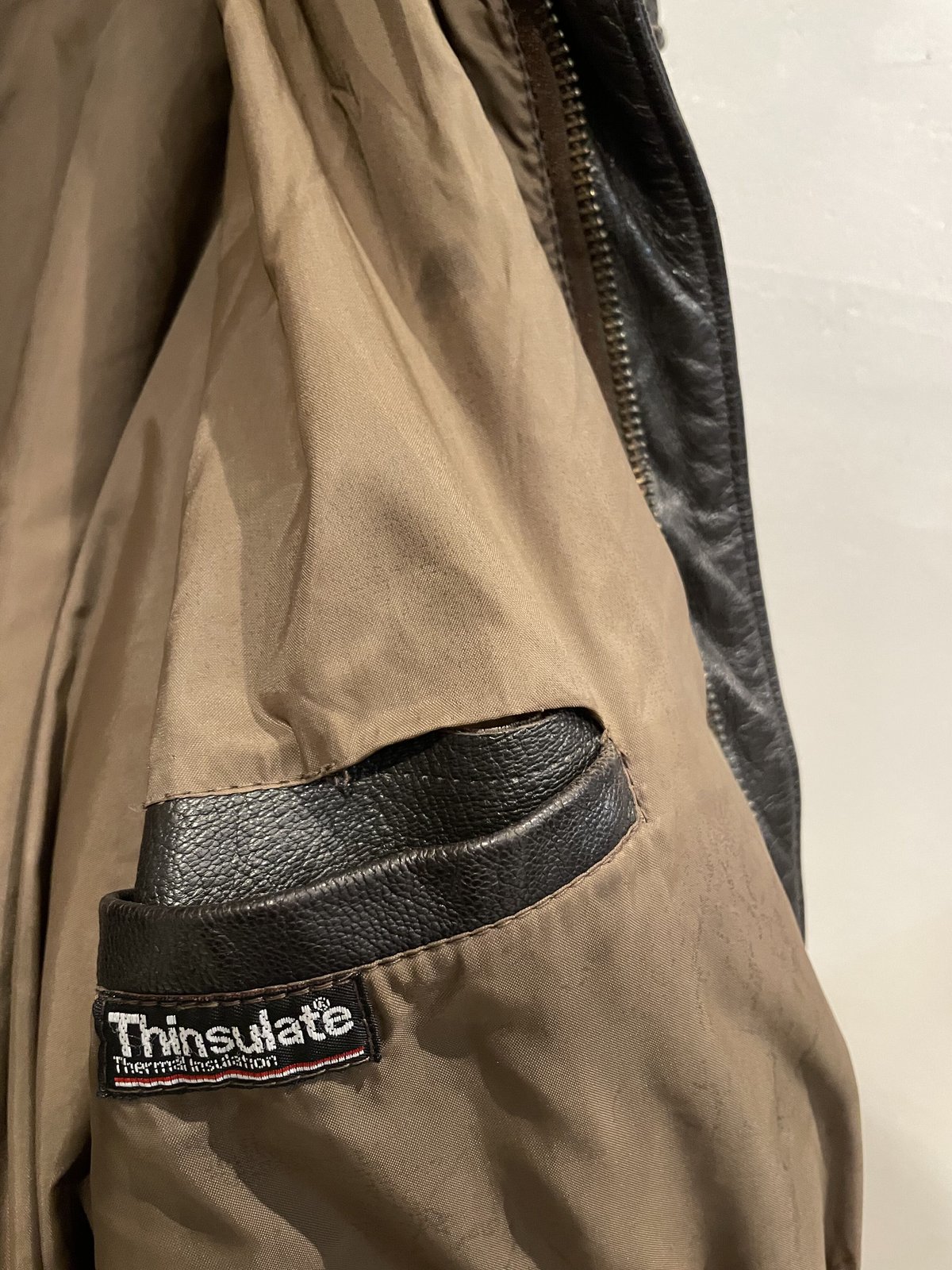 LL Bean Thinsulate レザージャケット 80s L.L.Bean A-2 type leather jacket ''Thinsula