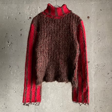2tone design mohair knit