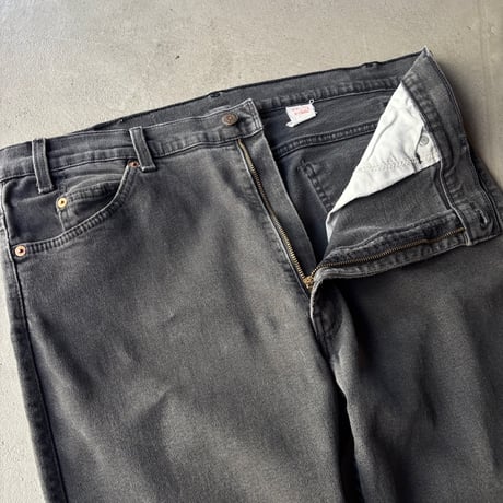 90s Levi’s 505 stretch yarn-dyed black denim pants