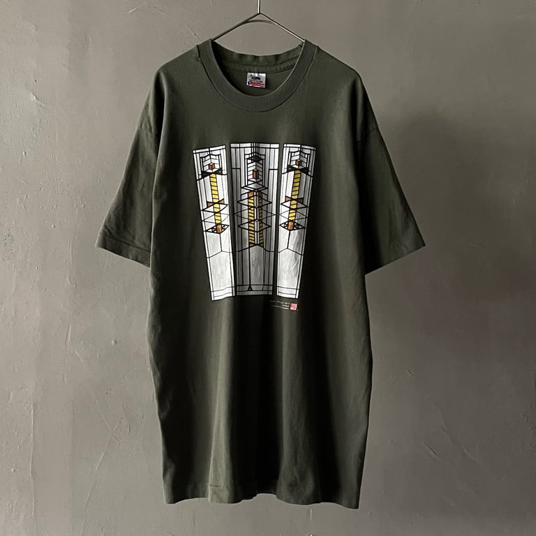 90年代 プリントTシャツ（1997 Frank lloyd wright ″Robie house″ art tee）