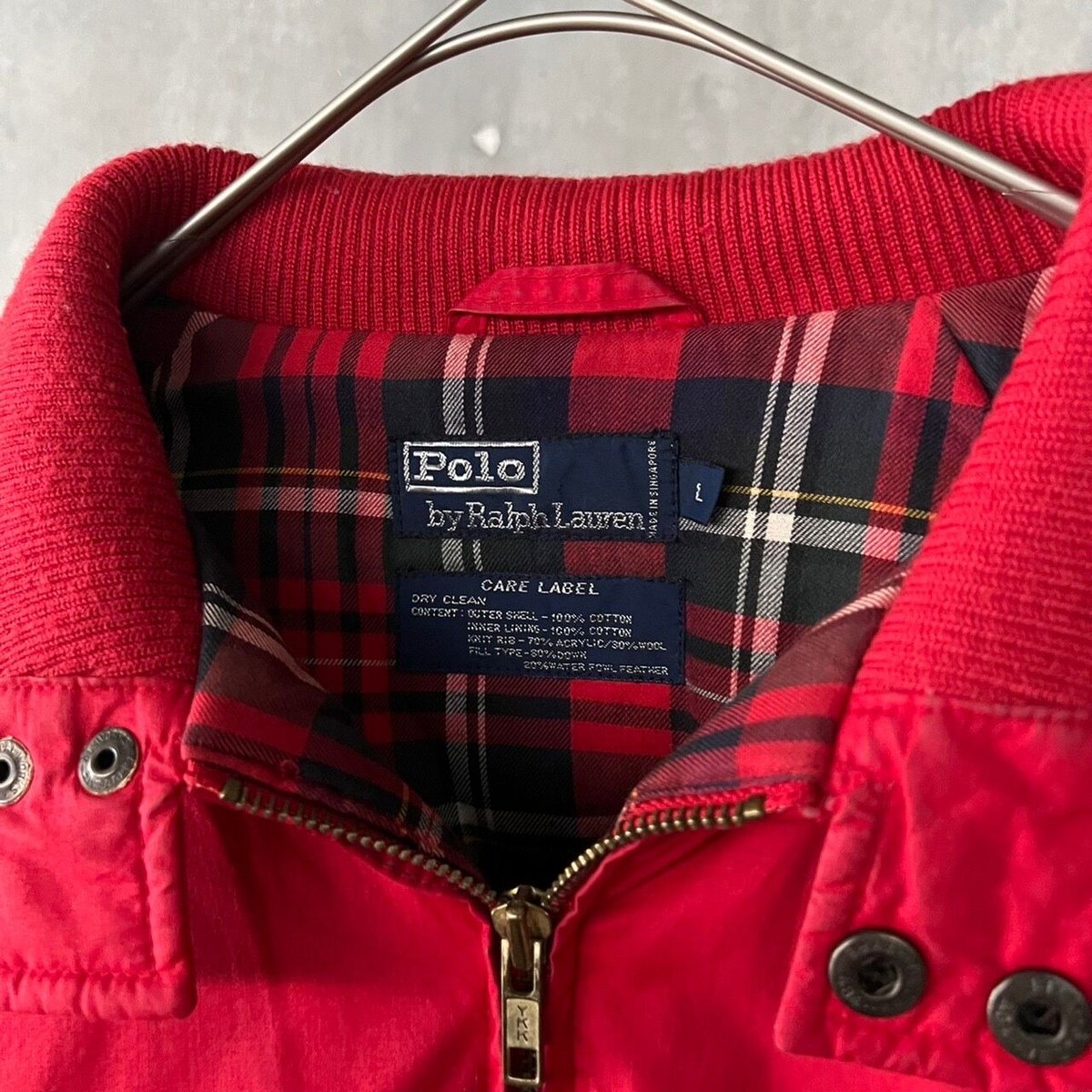 I092 90s Polo by Ralph Lauren ダウンジャケット 赤 90s Polo Ralph Lauren down jacket | sui & shara