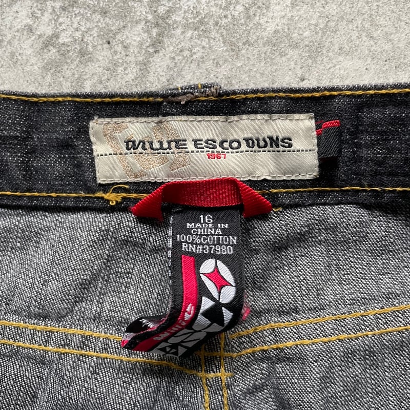 90's~ Wide straight black denim | sui & shara