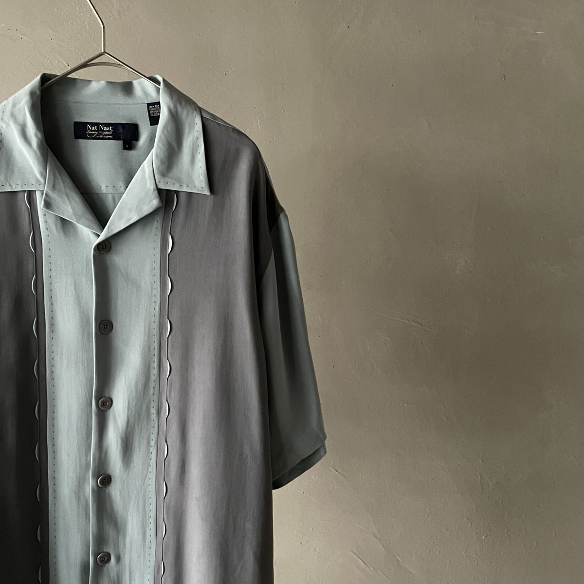 00s Nat nast bi color silk shirt | sui & shara