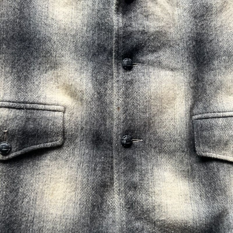 70s　ウエスタンジャケット　オンブレ 70s western ombre check wool tailored jacket |