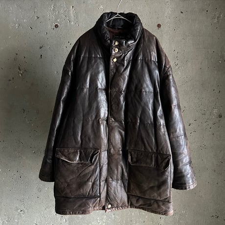 〜90s Franck Namani leather down jacket