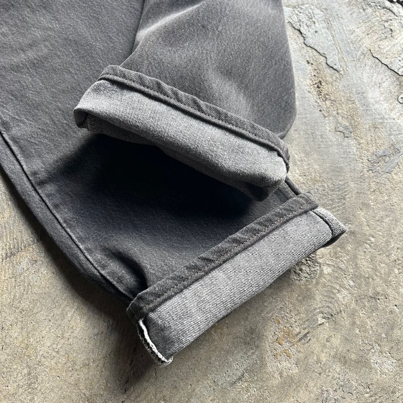 90's Levi's 501 yarn-dyed black denim pants |