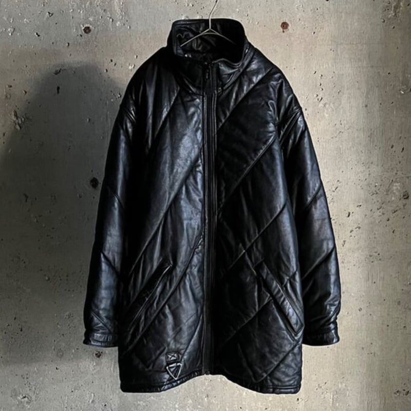 Wilsons Leather レザーダッフルコート ブラック 90s ジャケット