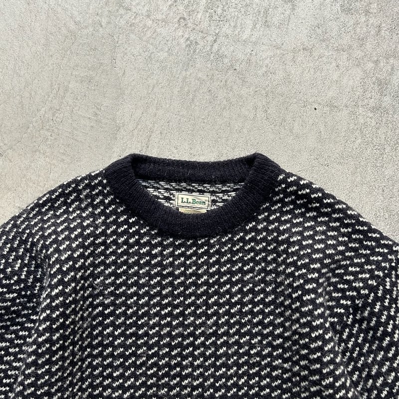 80s L.L.Bean birds eye knit sweater | sui & shara