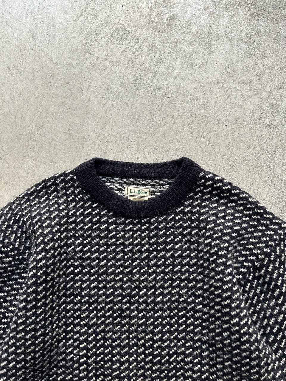 80s L.L.Bean birds eye knit sweater | sui & shara