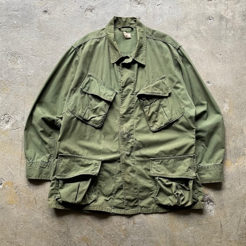 ジャケット・アウター 60s usarmy jungle fatigue jacket 3rd n/r 60s US ARMY JUNGLE FATIGUE JACKET 3RD XS SHORT GOOD COND