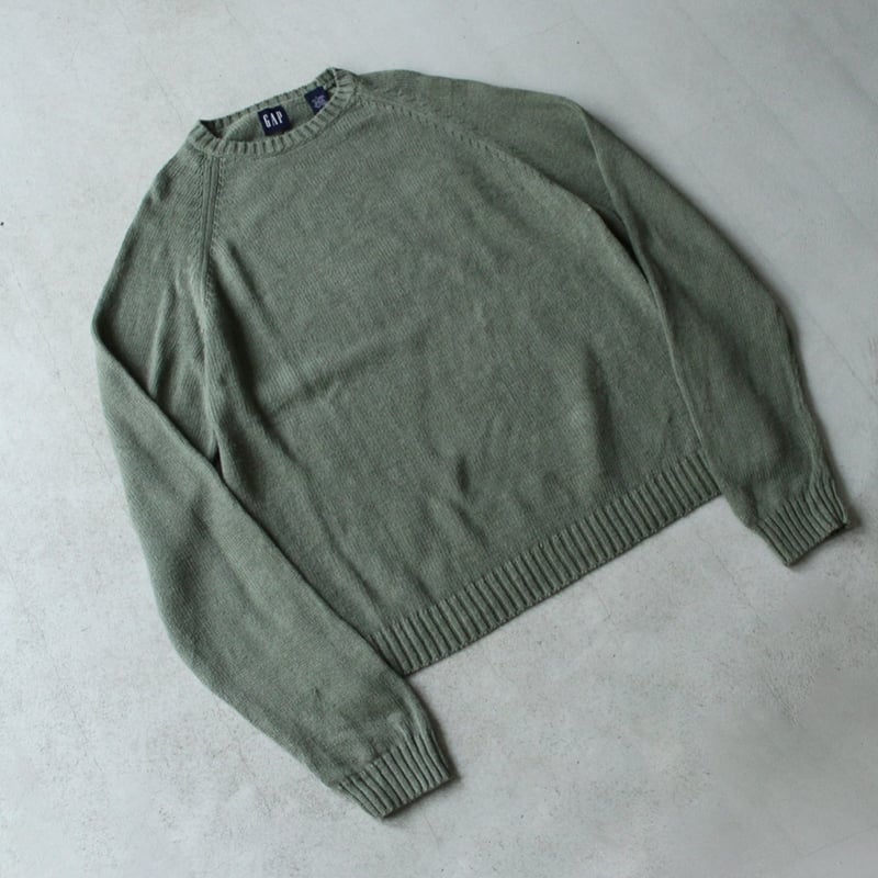 トップス 90s old gap cotton sweater 90s GAP Cotton Sweater, Size Medium Vintage Red White and