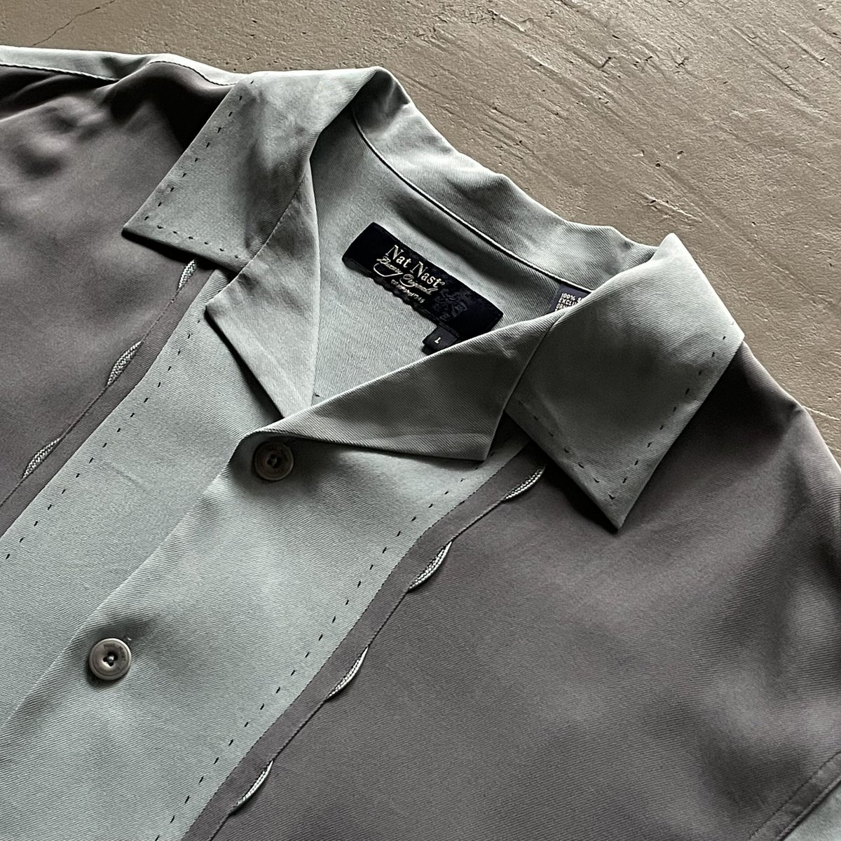 00s Nat nast bi color silk shirt | sui & shara