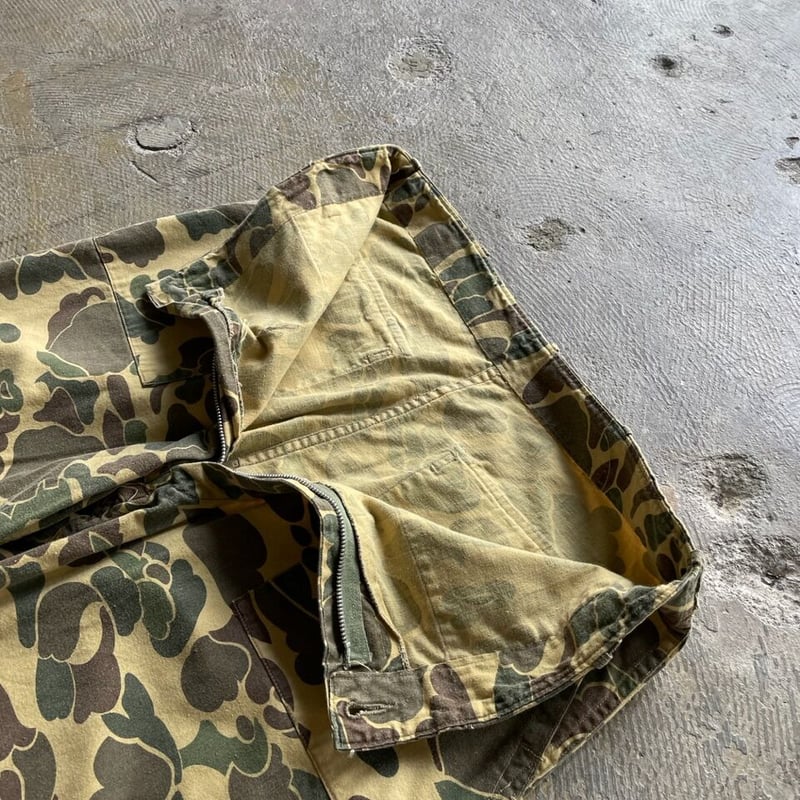 60s 〜 Baker Pant Duck Pattern ダックハンター 60S Unknown Duck Hunter Camo Baker Pants 【About W36 L30