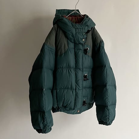 80s~ Swichng design lining flannel down jacket