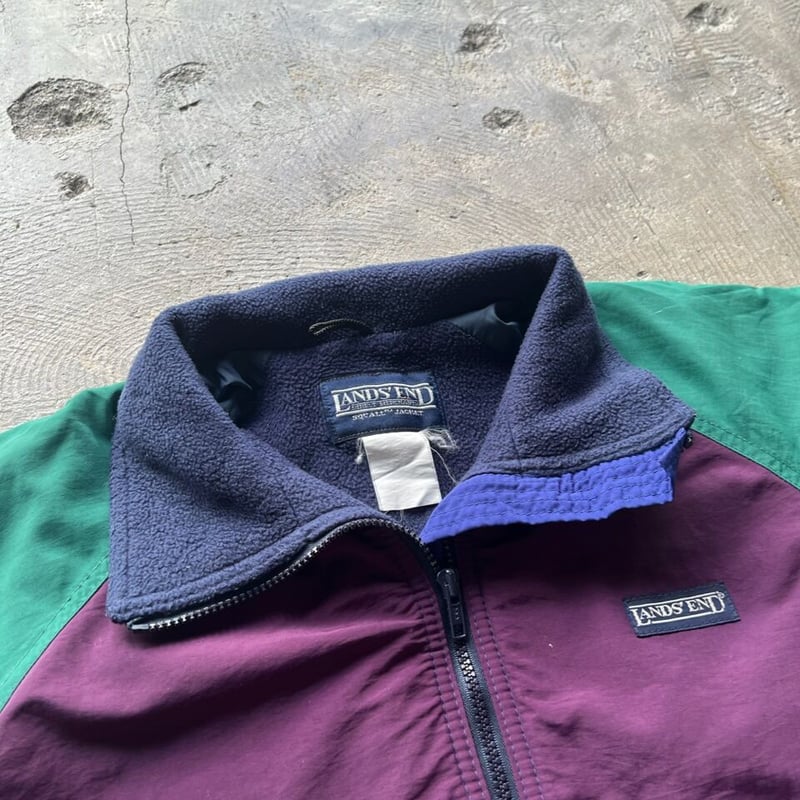 90s LANDS' END multicolor warm up jacket | sui 90s LANDS' END multicolor warm up jacket | sui