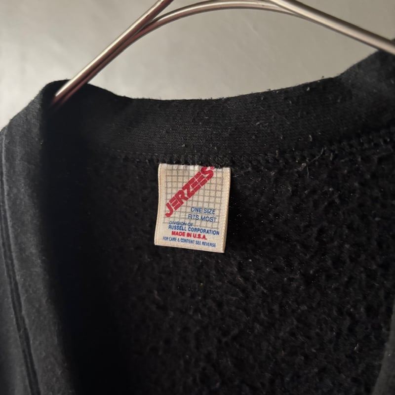 90s Jerzees sweat cardigan “Black” | sui & shara