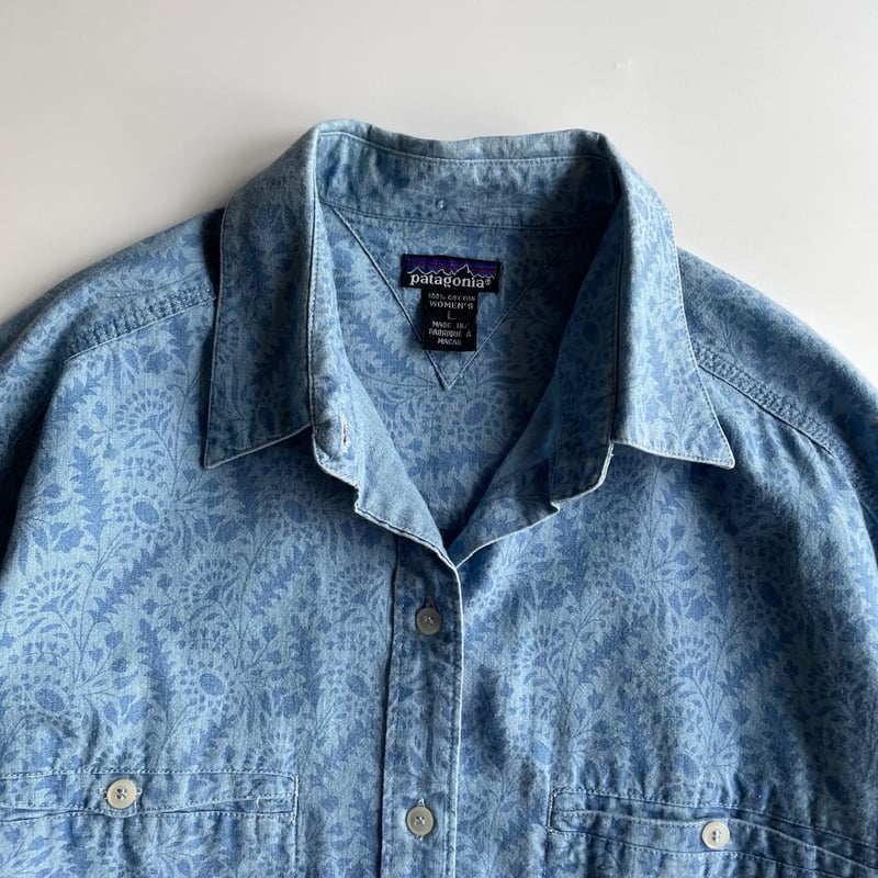 90s Patagonia leaf pattern L/S shirt | sui & shara
