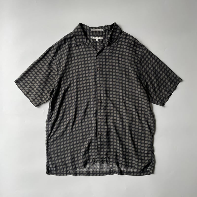 90s PERRY ELLIS シルク オープンカラー シャツ 90's Perry Ellis silk open collar shirt | sui &