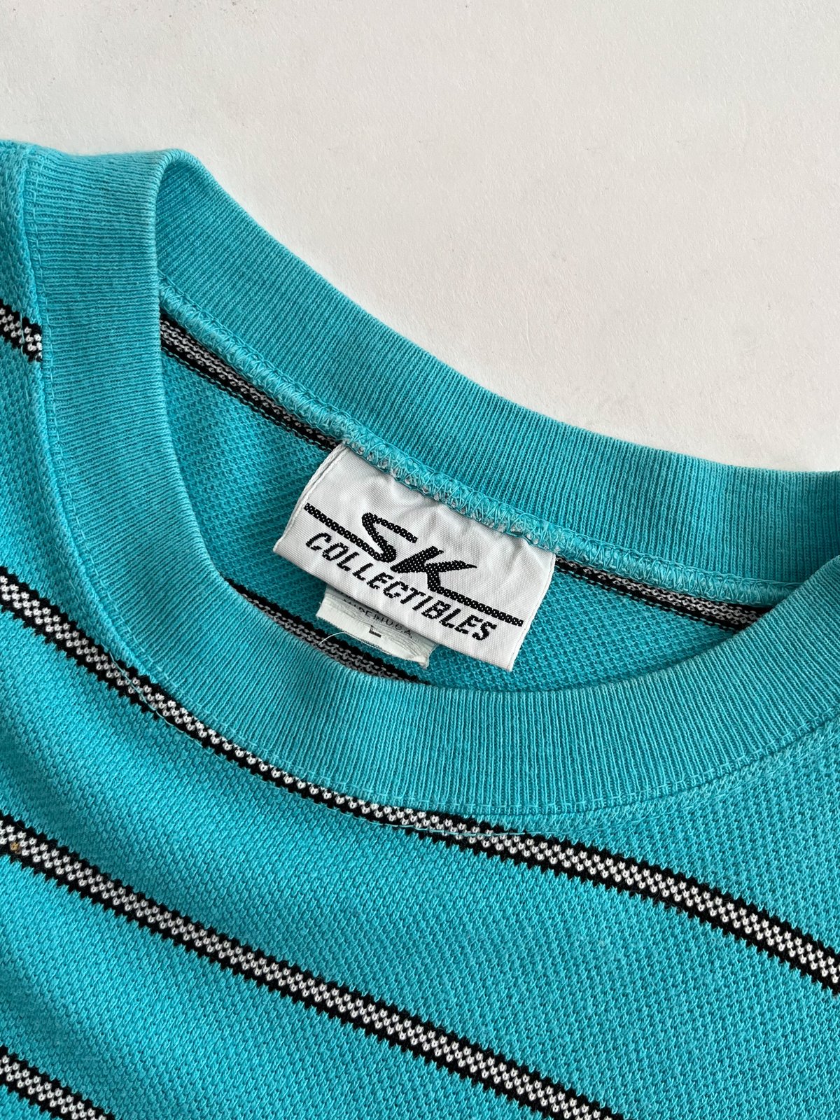 90s SK collectibles border pattern T-shirt | s