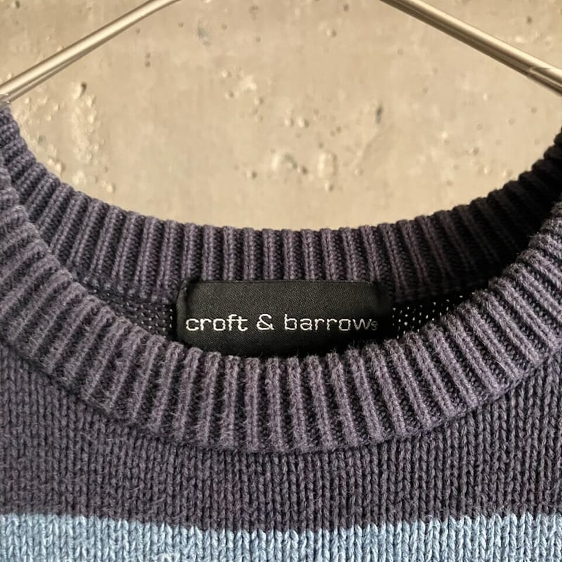 90s ~ “croft&barrow” border cotton knit | sui &