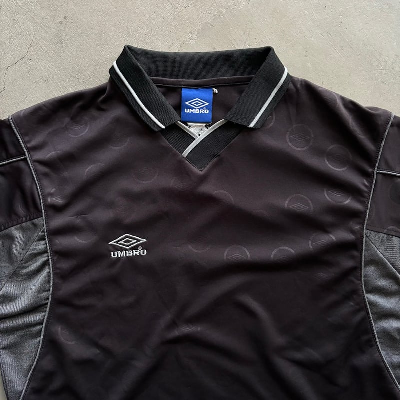 ウェア 90s Umbro Black-Brown Mock FB Shirt ウェア 90s Umbro Black-Brown Mock FB Shirt 90s Umbro Black