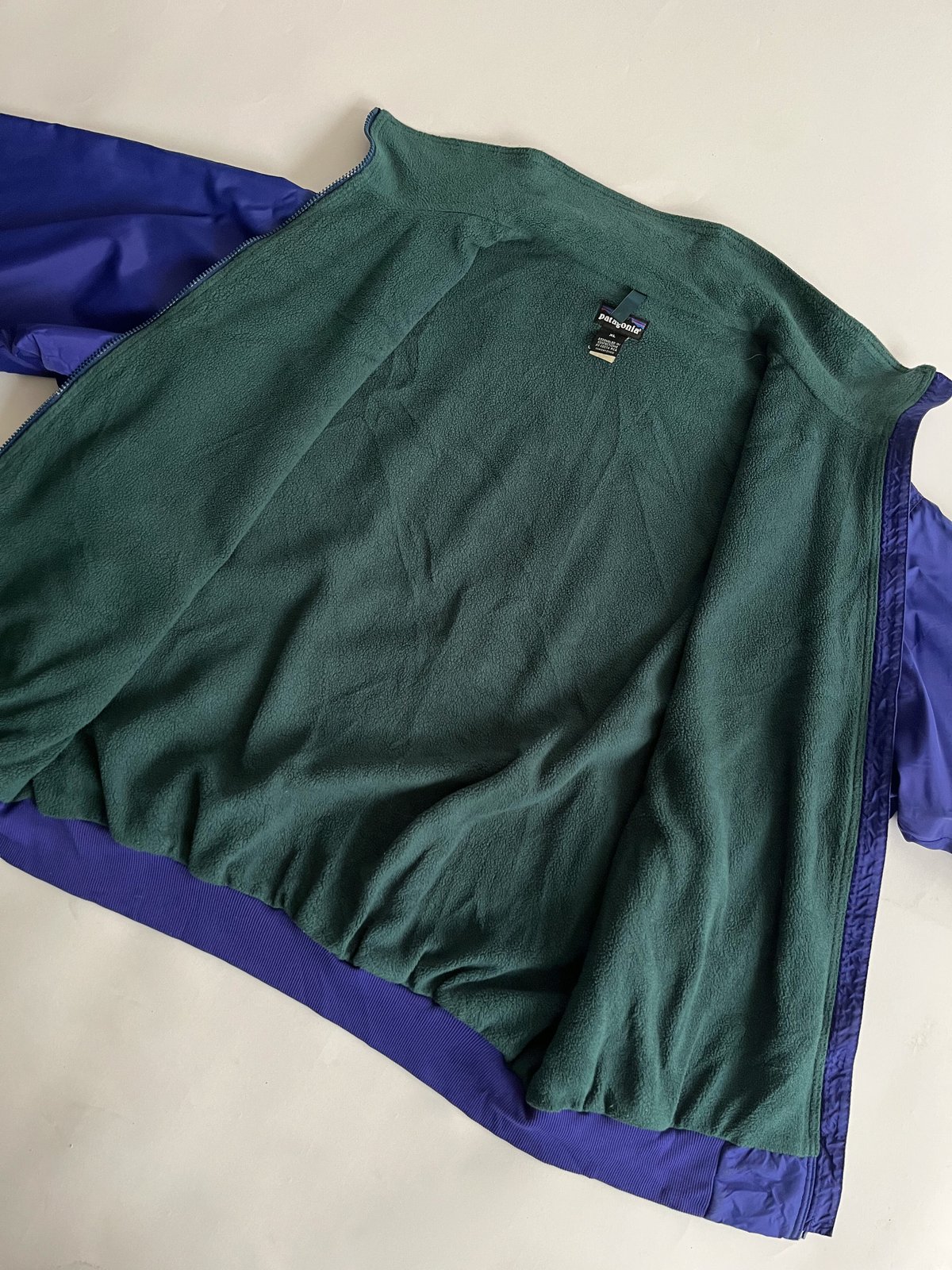 90s Patagonia shelled synchilla nylon jacket |