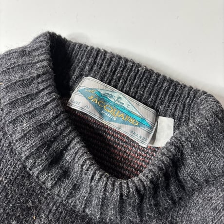 ~90's Sun burst motif intarsia knit